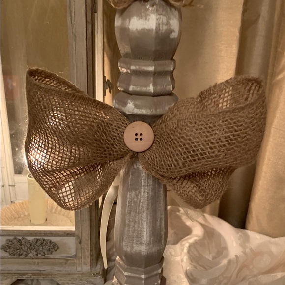 Whitewashed Wood Angel, Farmhouse Decor, New, Handmade, 14” Christmas - Picture 3 of 3